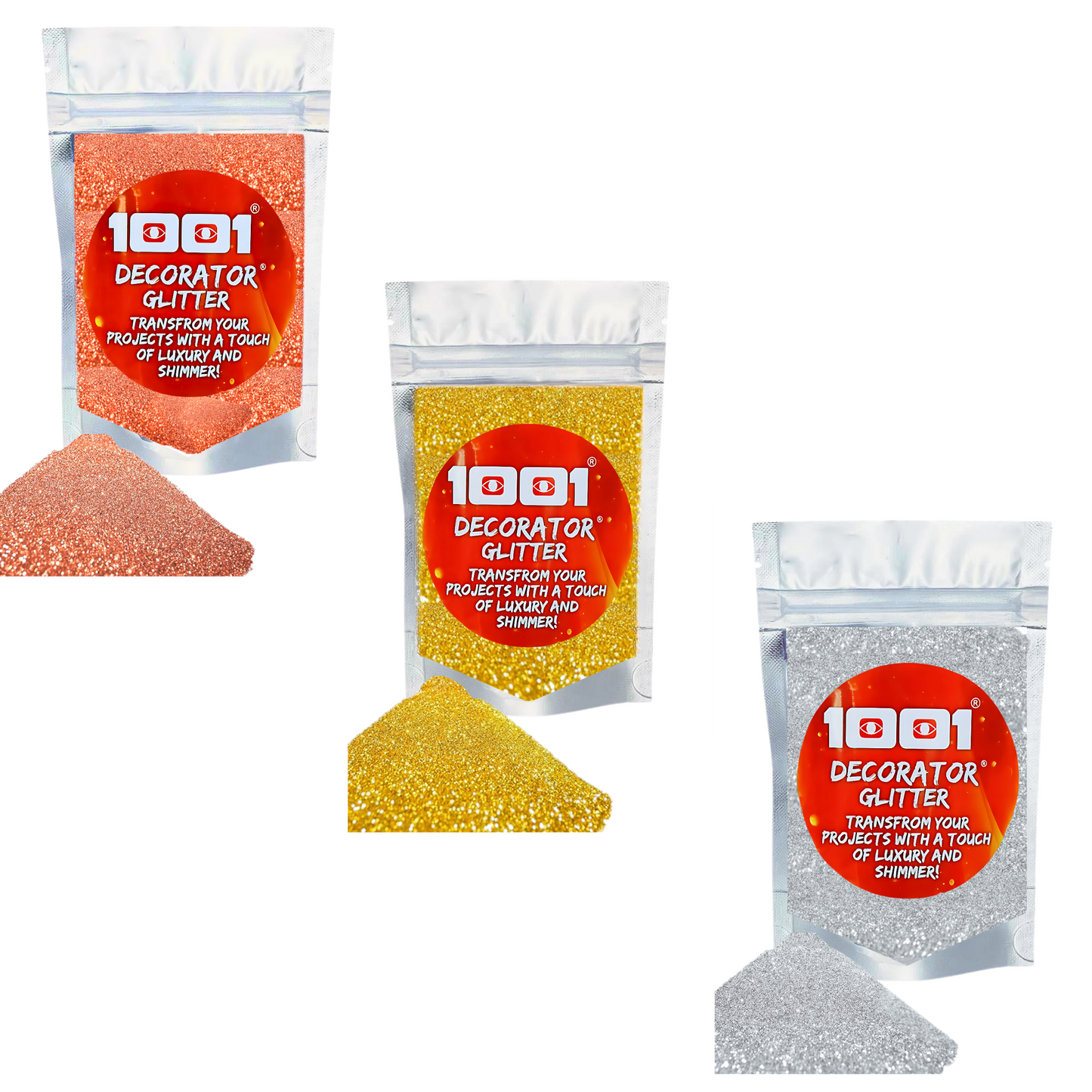 1001 Glossy Decorator Glitter for Epoxy Grout, Art Epoxy, Speaker Paint