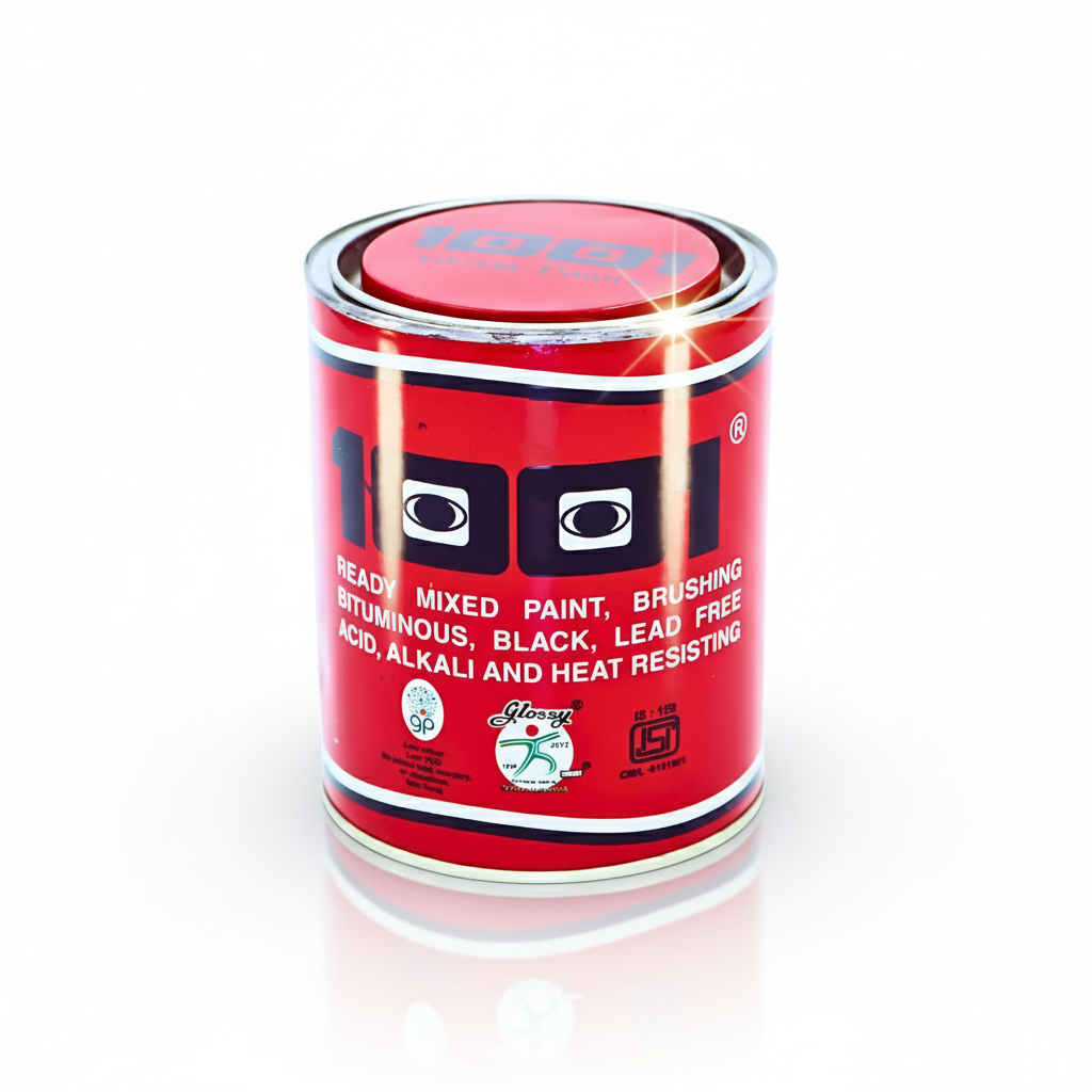 1001 Ready Mixed Paint, RMP Brushing Bituminous, Black, Lead Free, Acid Alkali and Heat Resisting  ST - IS 158