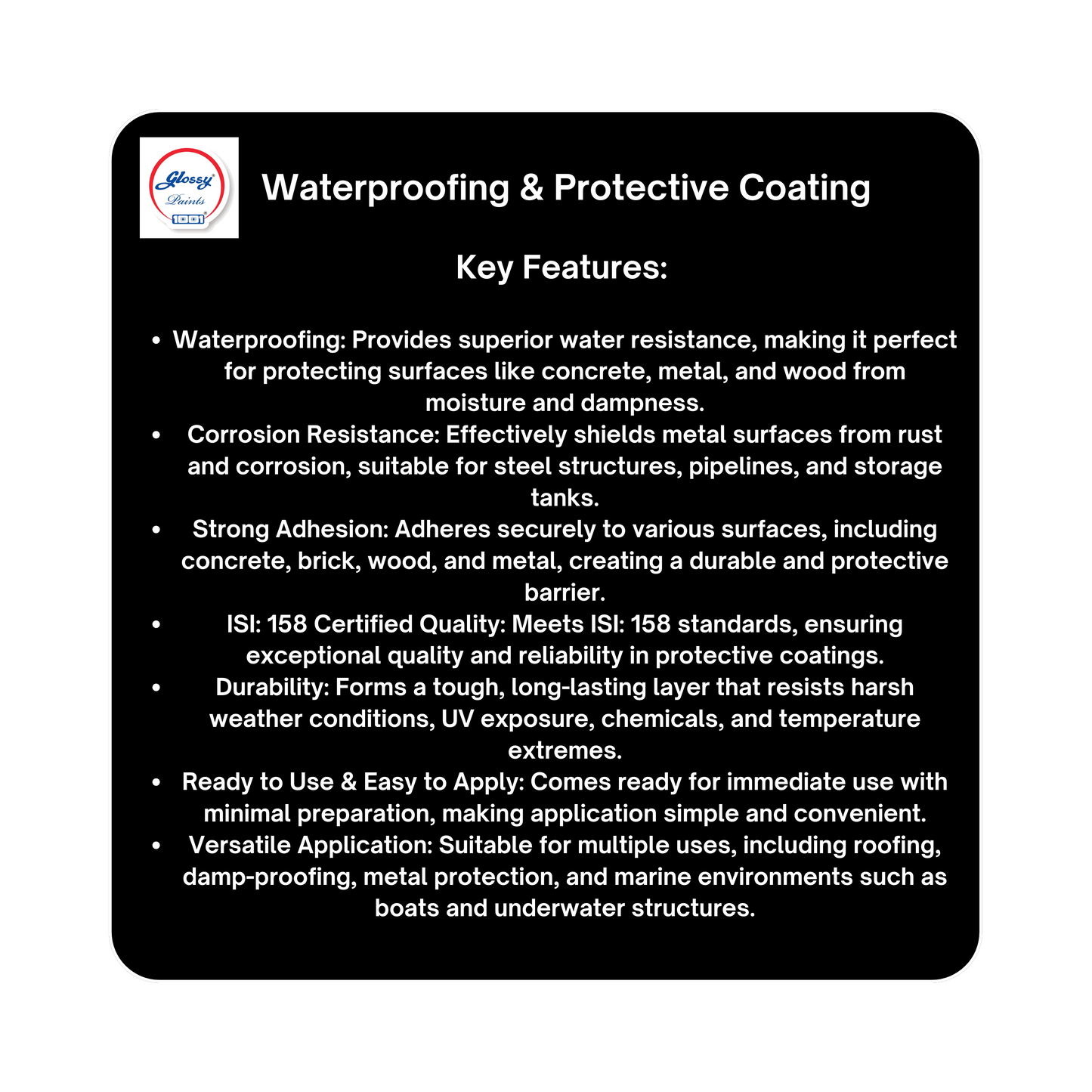 1001 Ready Mixed Paint, RMP Brushing Bituminous, Black, Lead Free, Acid Alkali and Heat Resisting  ST - IS 158