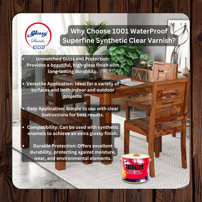 1001 Waterproof Synthetic Clear Varnish - Super Gloss