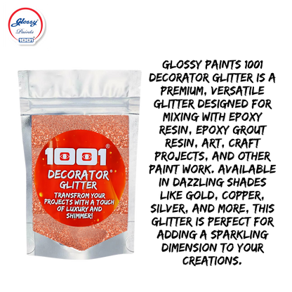 Glossy Decorator Glitter for Epoxy Grout, Art Epoxy, Speaker Paint