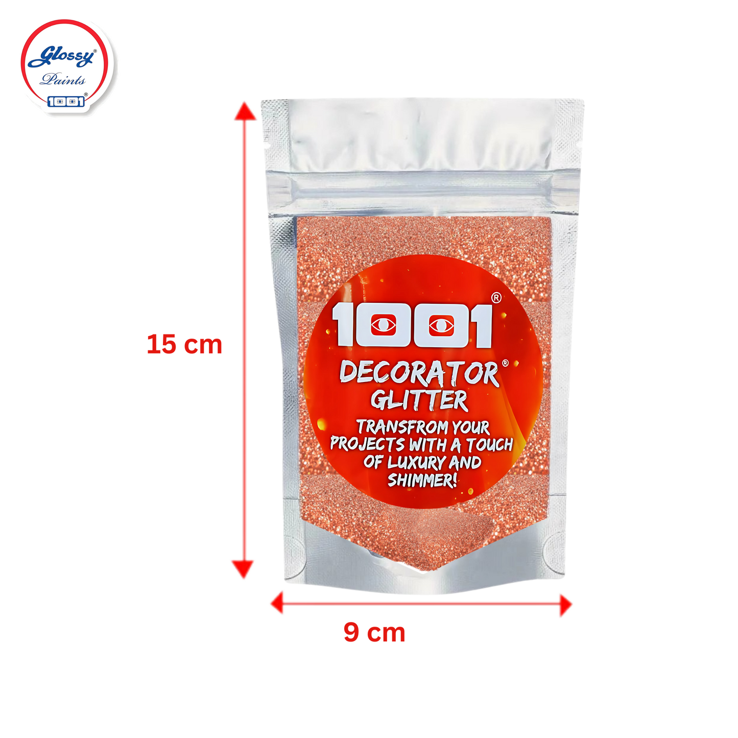 Glossy Decorator Glitter for Epoxy Grout, Art Epoxy, Speaker Paint