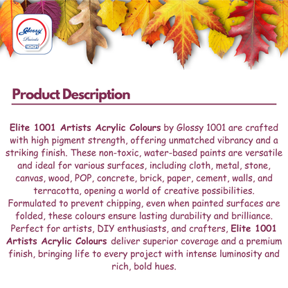 Elite Artist's Acrylic Non Metallic Colours for Multisurface
