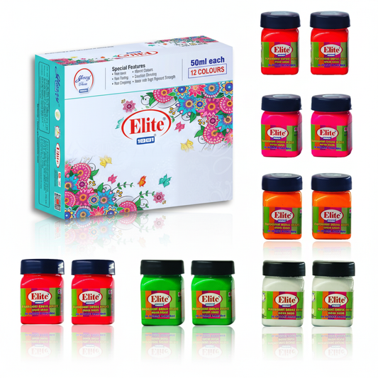 Artist Acrylic Flurocent Paint 12x50 Pack