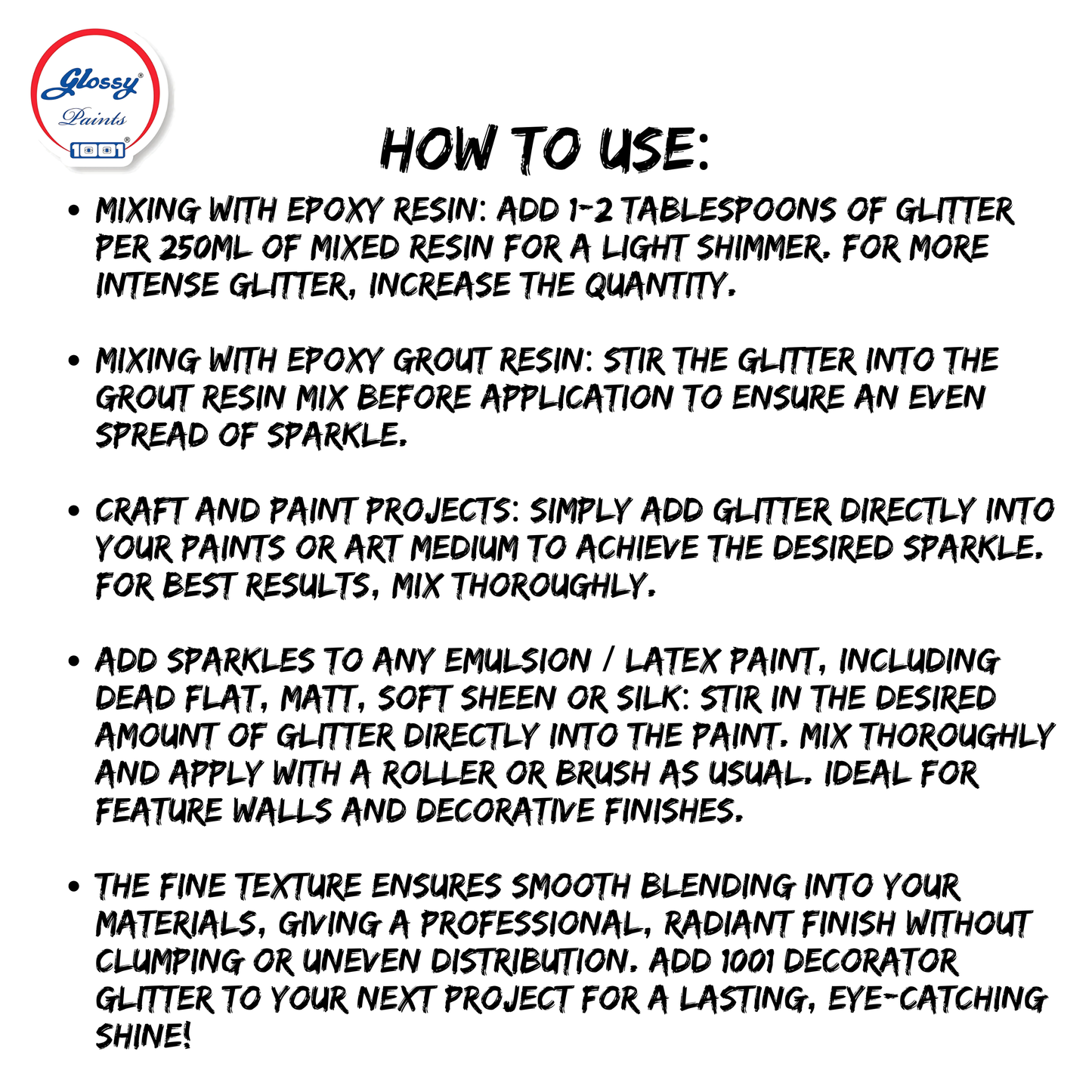 Glossy Decorater Glitter for Epoxy Grout, Art Epoxy, Speaker Paint Golden