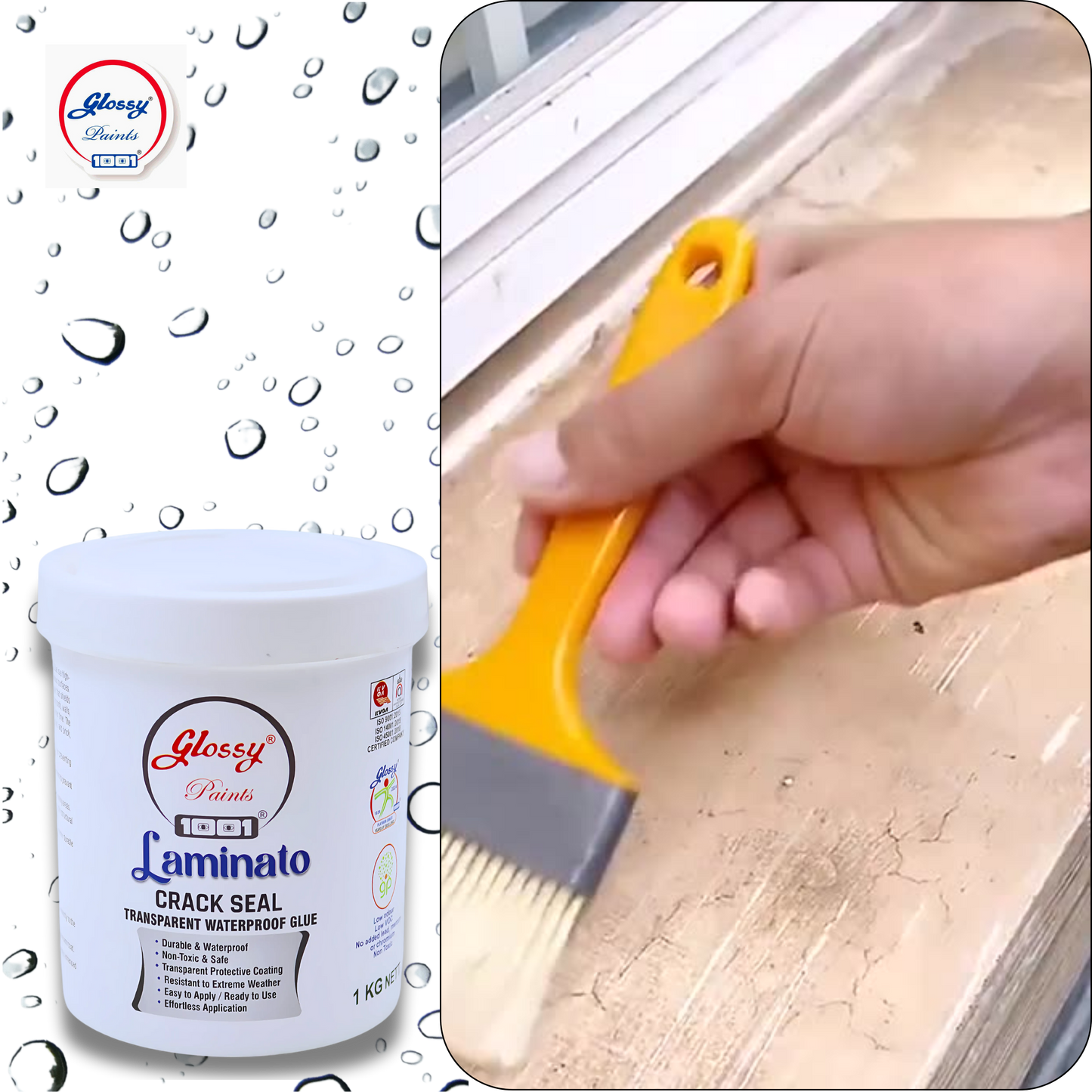 Glossy 1001 Laminato Crack Seal Barrier Water Proof Glue