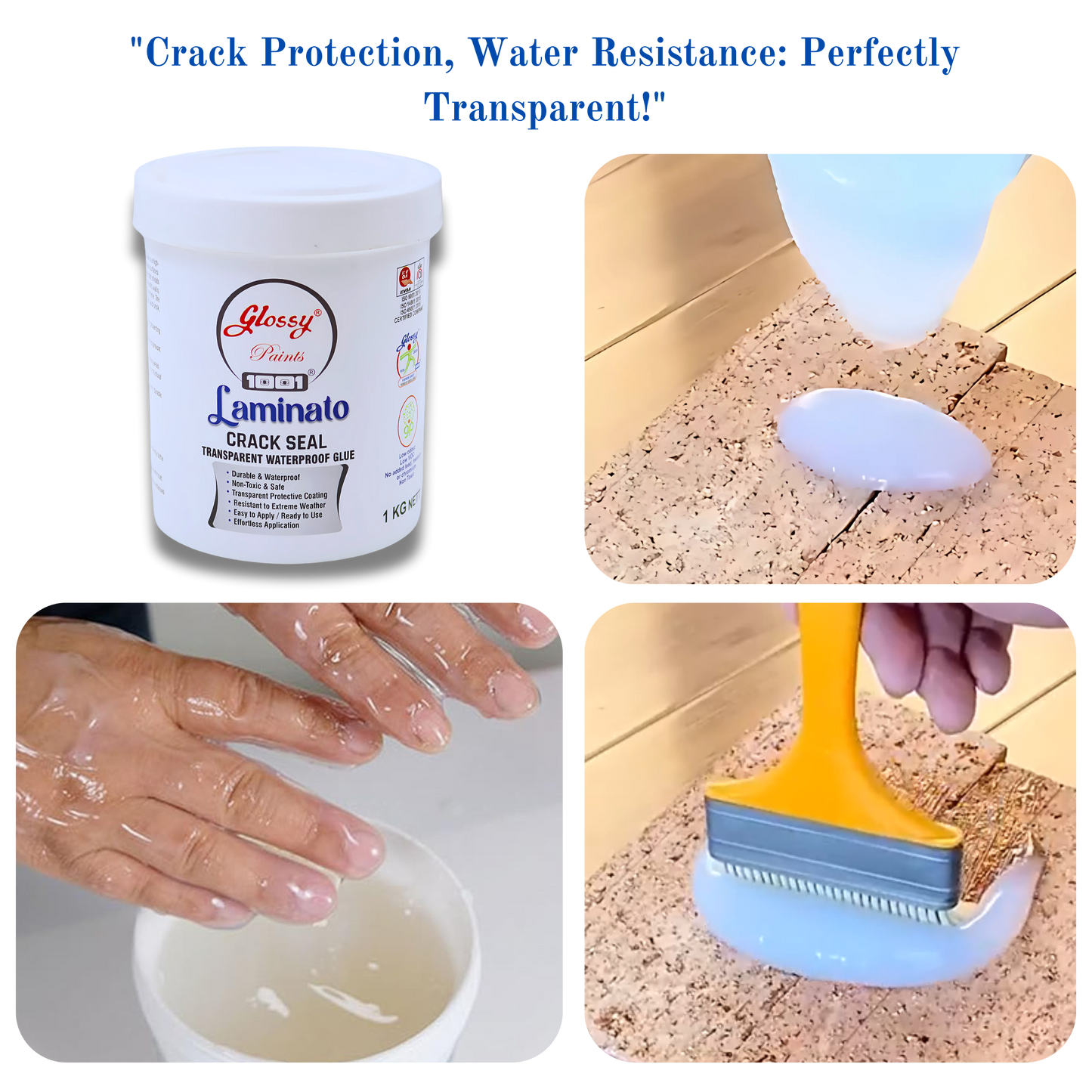 Glossy 1001 Laminato Crack Seal Barrier Water Proof Glue