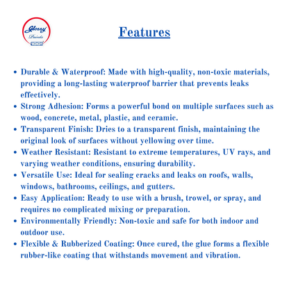 Glossy 1001 Laminato Crack Seal Barrier Water Proof Glue