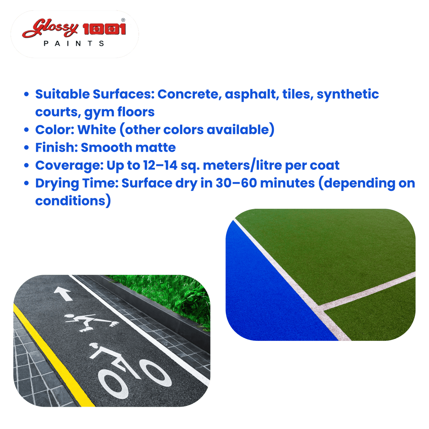 1001 White Line Marking paint for Sports Court